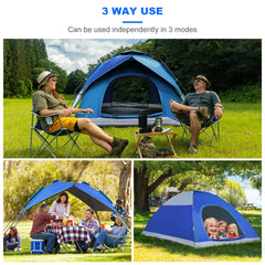 Gerduck 3in1 pop-up tent inner tent sleeping area for cozy camping nights