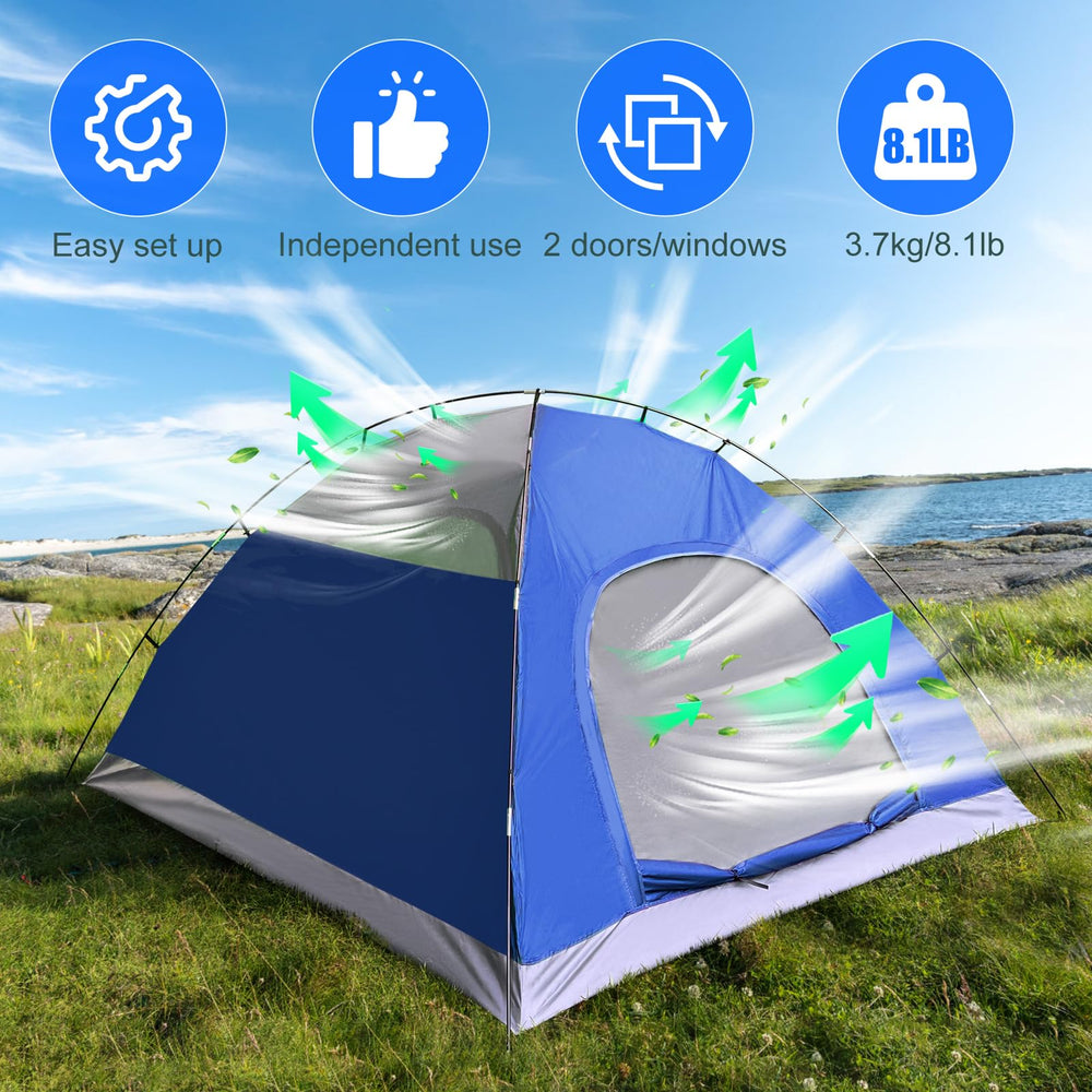 Gerduck 3in1 pop-up tent waterproof oxford fabric keeps campers dry