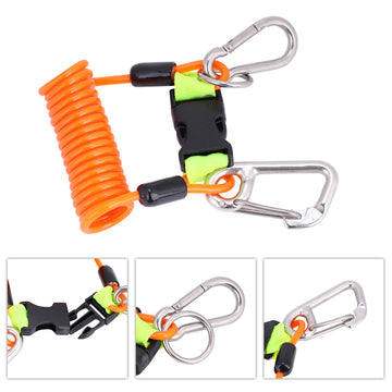 Gernie diving lanyard safety-coil protects gear from drops