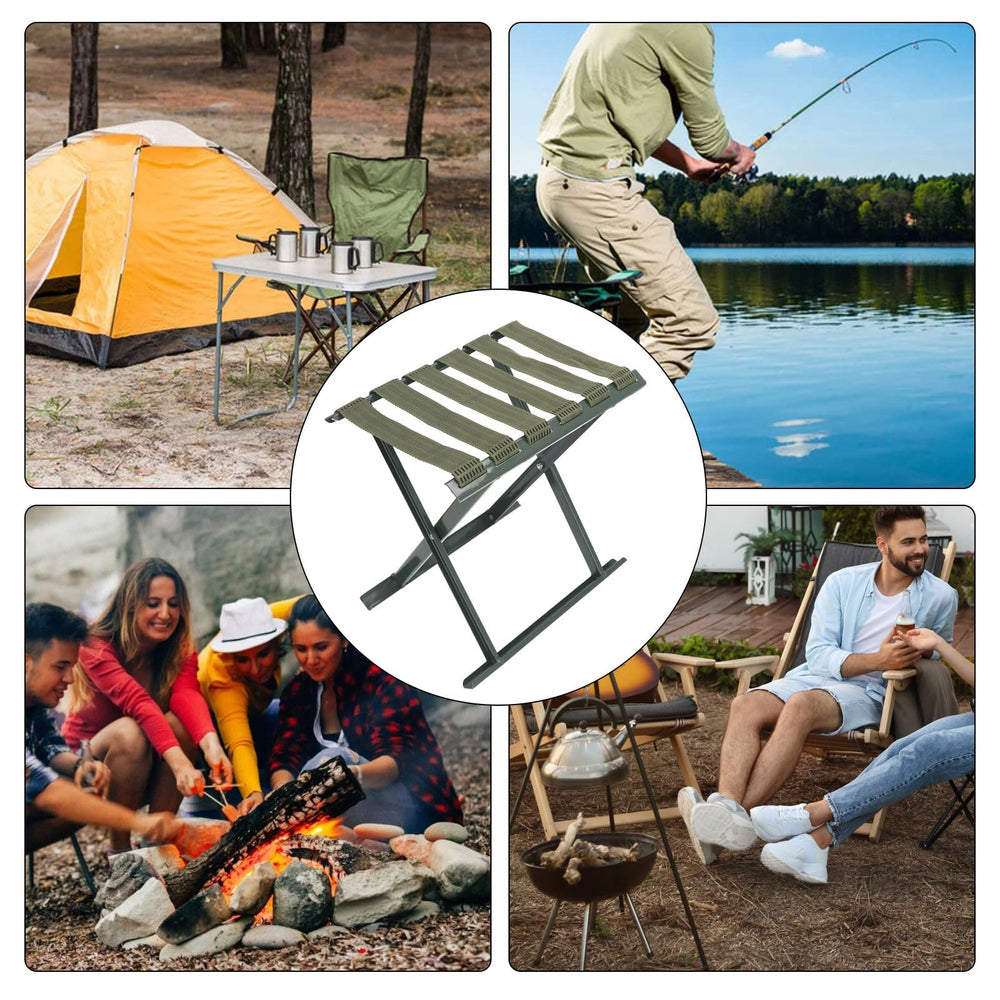 Gernie stool supports up to 60 kg for sturdy outdoor use.