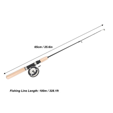 Gernie ice fishing kit includes rod and reel for quick setup