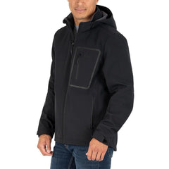 Gerry softshell jacket back view emphasizes full coverage and sleek everyday style