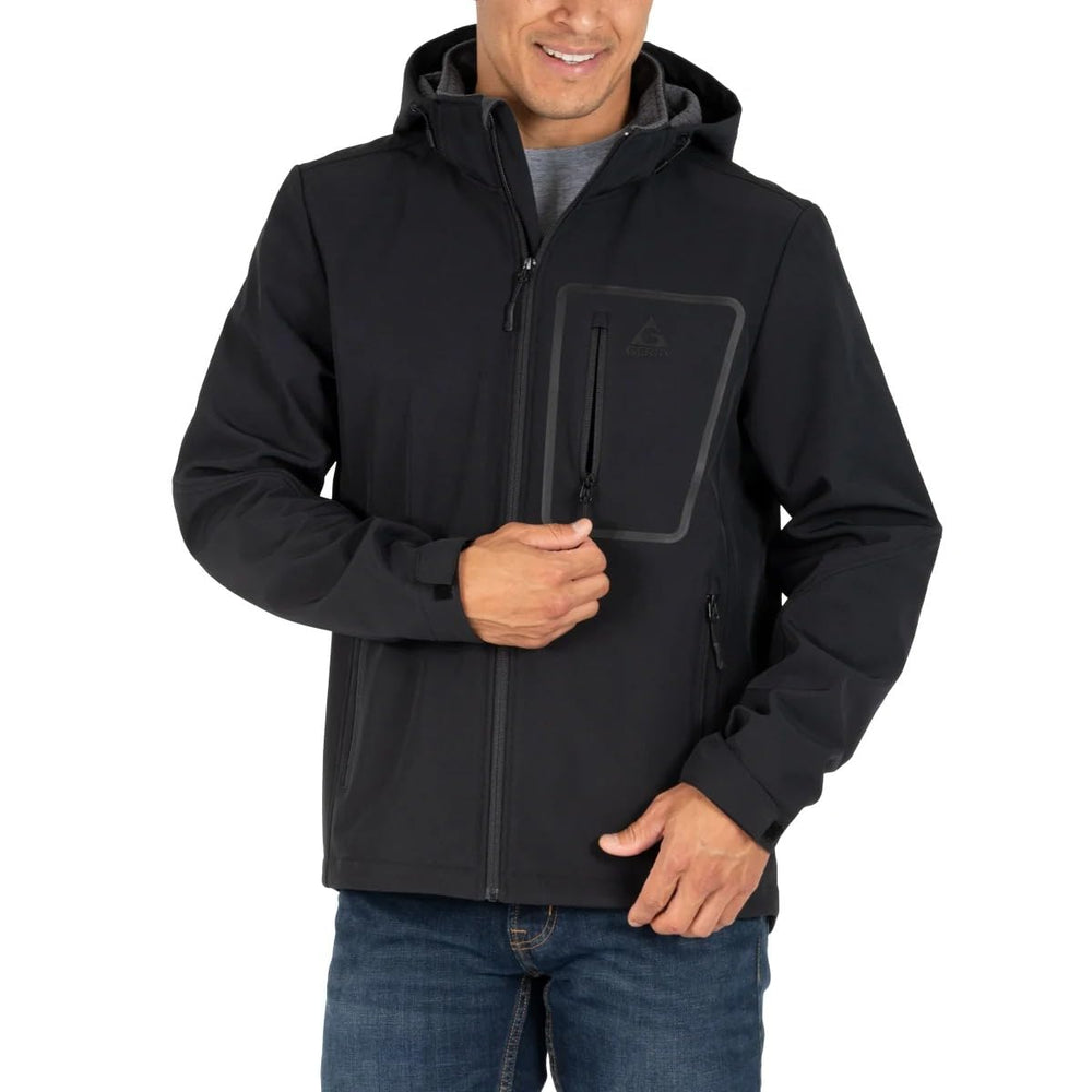 Gerry softshell jacket cuffs-closeup shows secure fit to keep warmth in