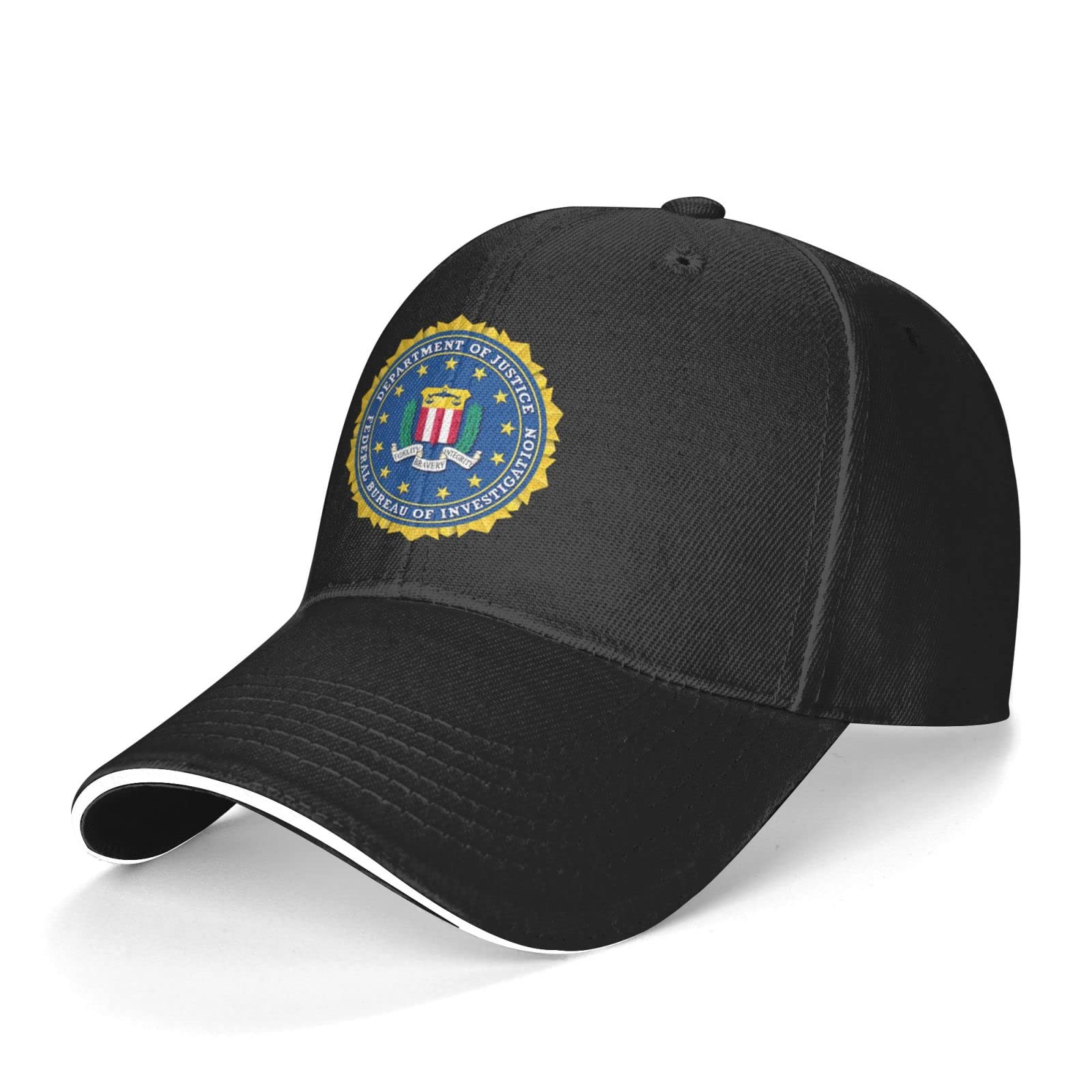 Gertfde FBI Sandwich Hat front view shows vintage denim-inspired style for casual wear.