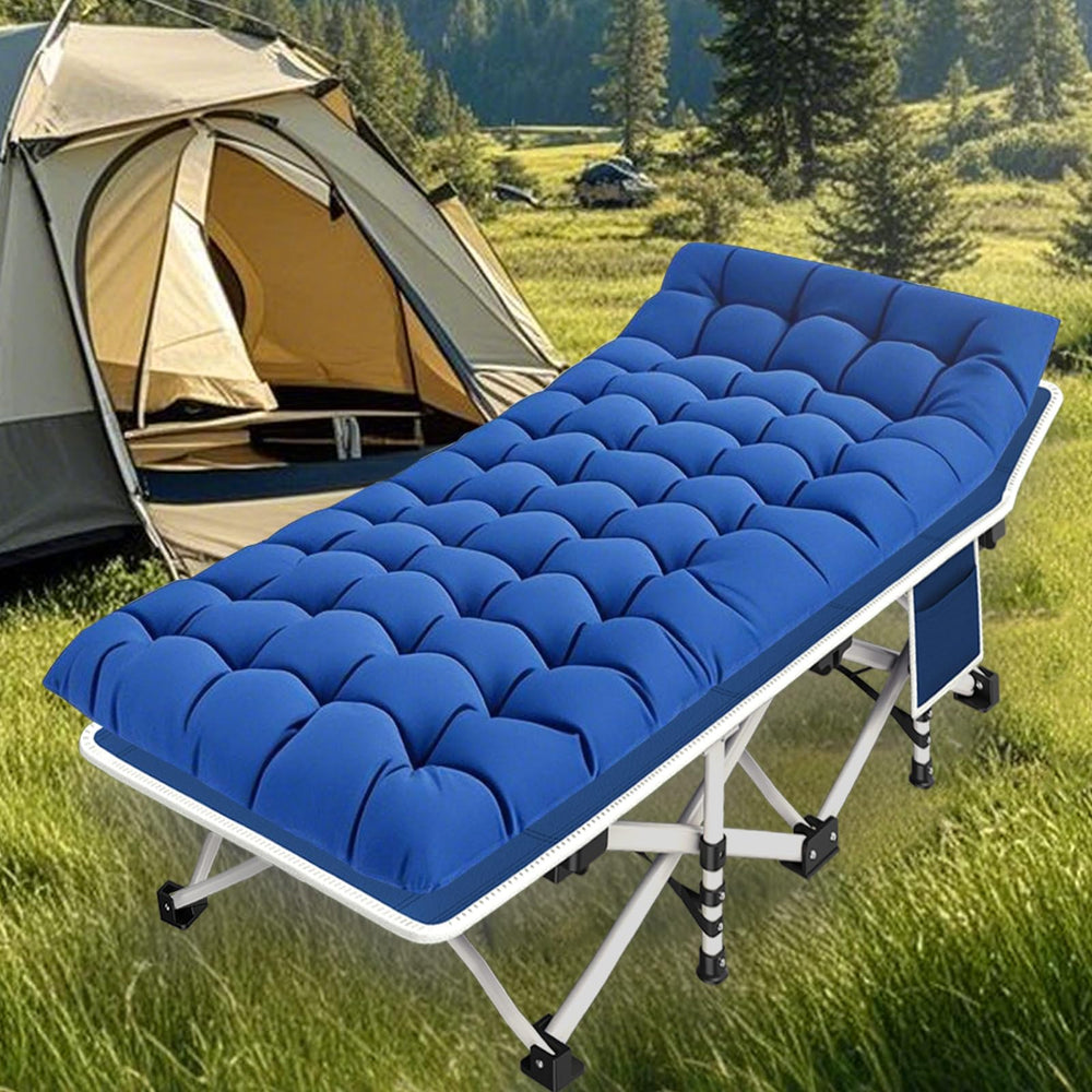 GETOVIN camping cot with detachable mattress for adaptable comfort on the go