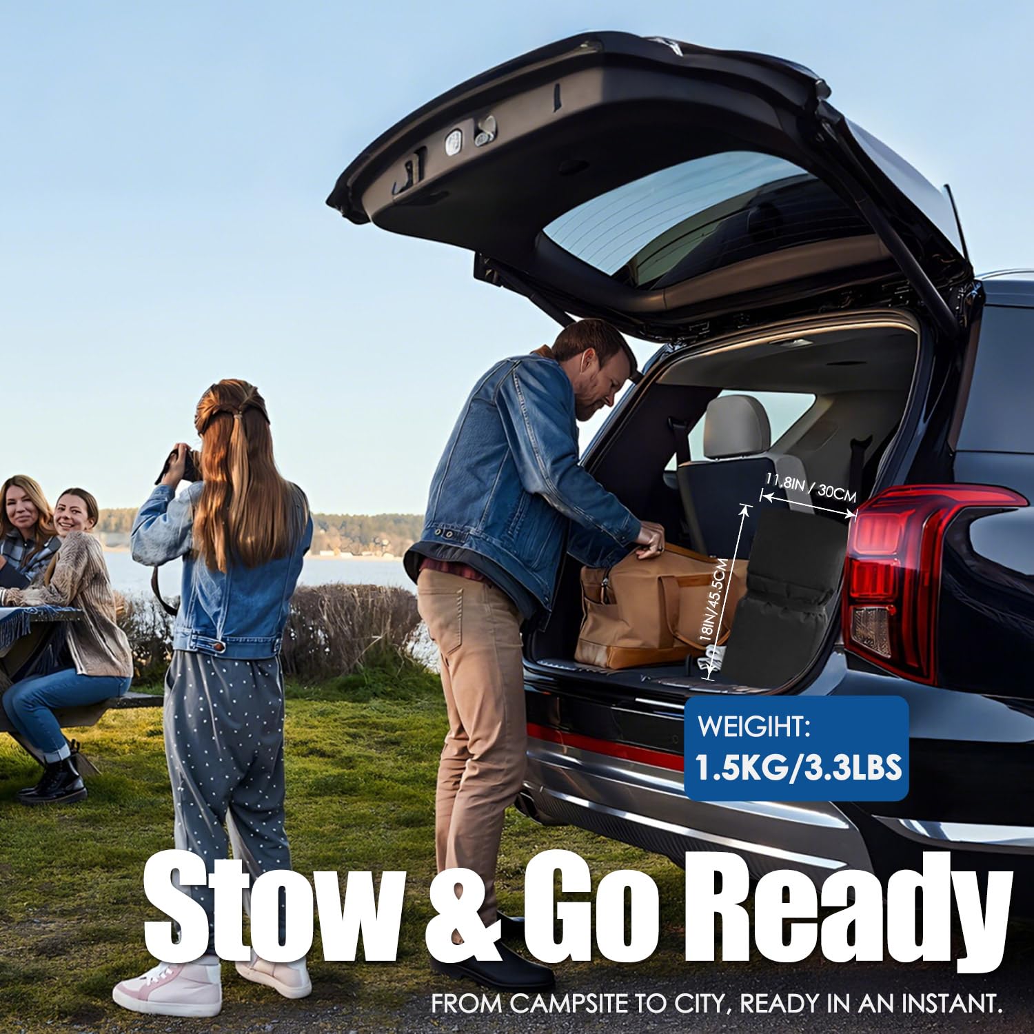 GETOVIN camping floor mat for tents, gardens, and beach setups.