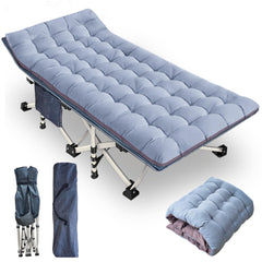 GETOVIN oversize camping cot 32in wide for spacious sleep outdoors or indoors