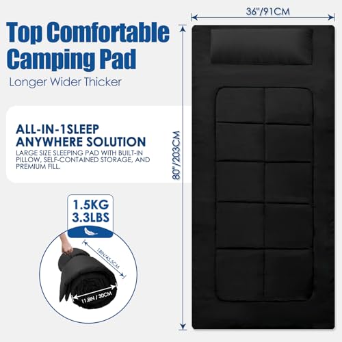 GETOVIN waterproof fabric sleeping pad keeps you dry during outdoor adventures.