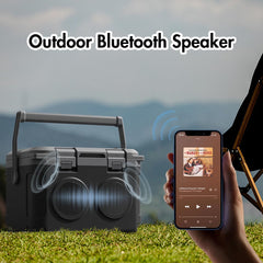 GETUHAND Bluetooth speaker cooler lets you play music during camping trips.