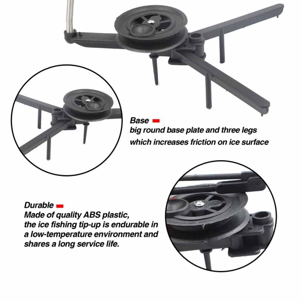 Getuse 6-piece tipups set covers multiple holes for better chances