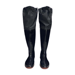 Getuse fishing waders hip boots 60cm height for full coverage on wet riverbanks.