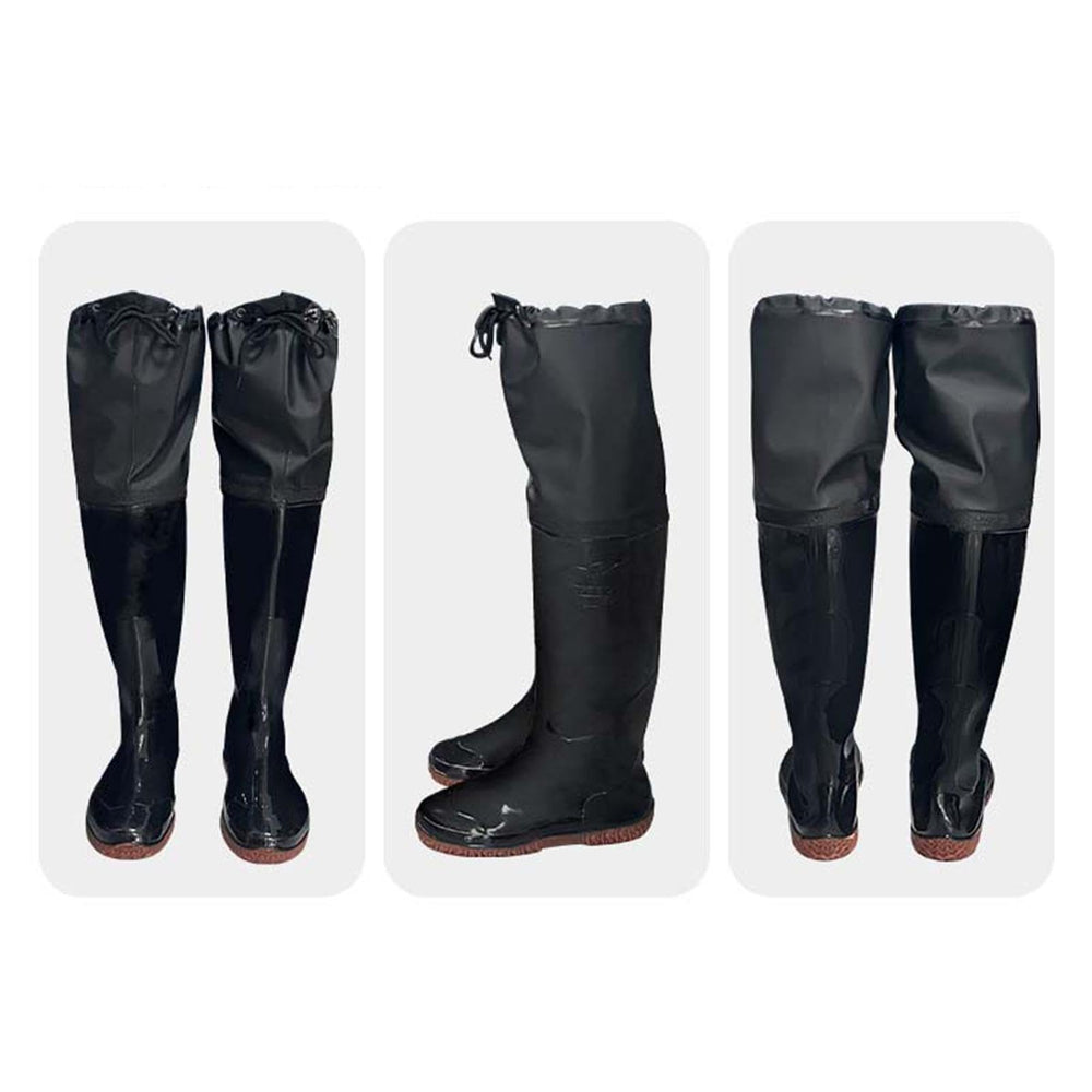 Getuse waterproof PVC with knitted lining keeps you dry in muddy rice paddies.