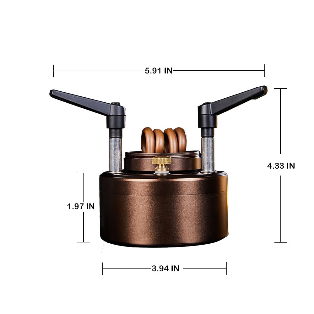 Gexdes alcohol fuel bottle keeps refueling interruptions to a minimum on trips.
