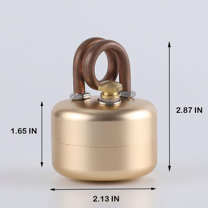 Gexdes mini stove body in brass-aluminum for durable camping cooking