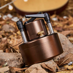 Gexdes stove in use boils water quickly for meals on the trail.