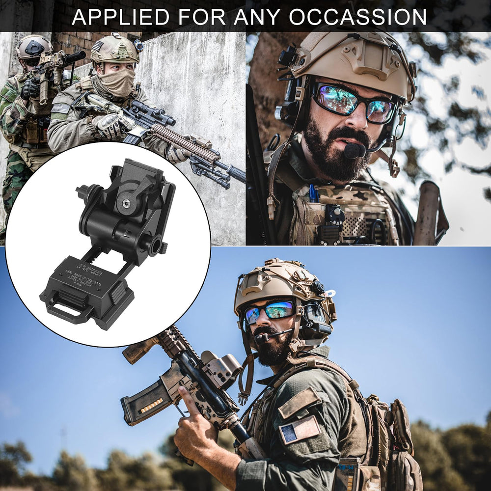 Gexmil CNC PVS15/18 mount matte black finish enhances stealth-ready equipment.