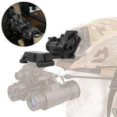 Gexmil CNC PVS15/18 mount side view highlights compact profile and secure helmet integration.