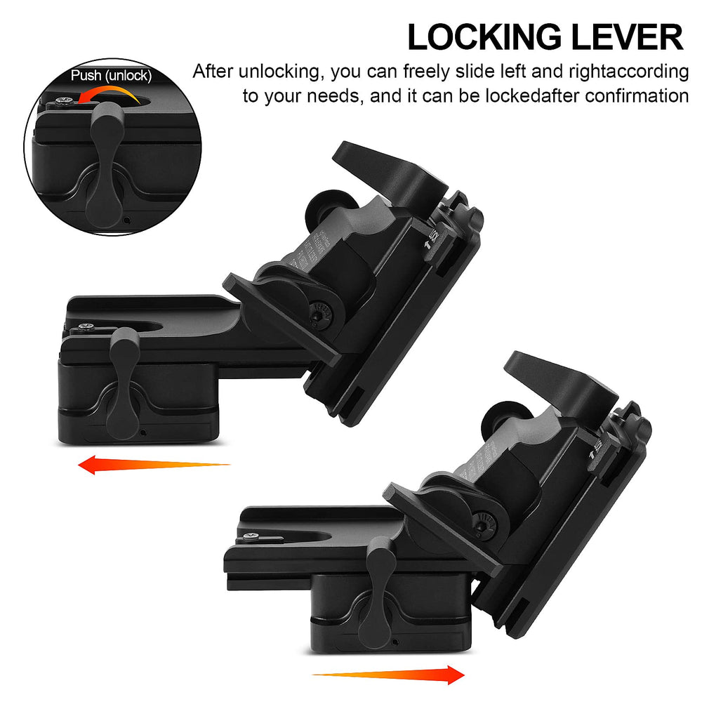 Gexmil mount adjustment controls provide precise vertical tilt and fore aft alignment