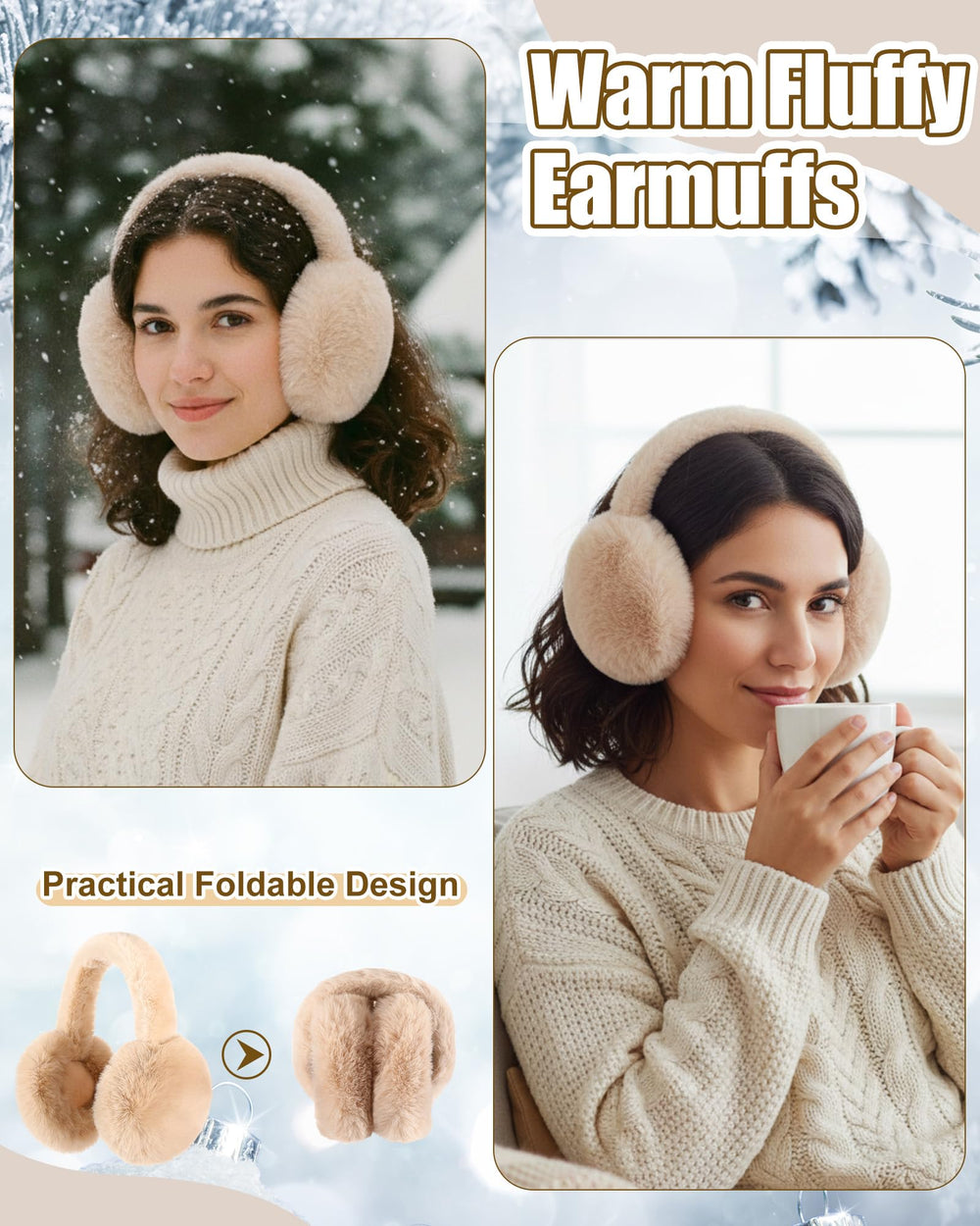 Geyoga ear muffs cushion the ears for comfortable warmth in wind
