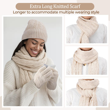 Geyoga 6-piece winter set packaging shows complete cold-weather outfit.
