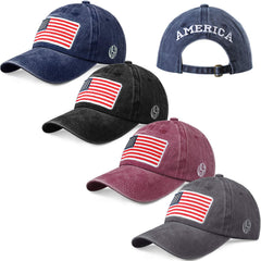 Geyoga American flag baseball cap in black