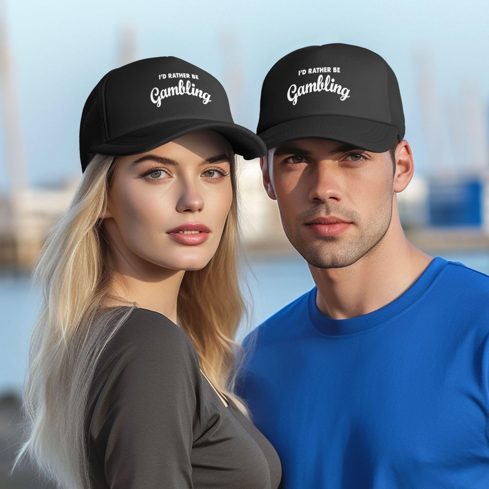 GEZHONU I Would Rather Be Gambling versatile cap suitable for adults and teens.