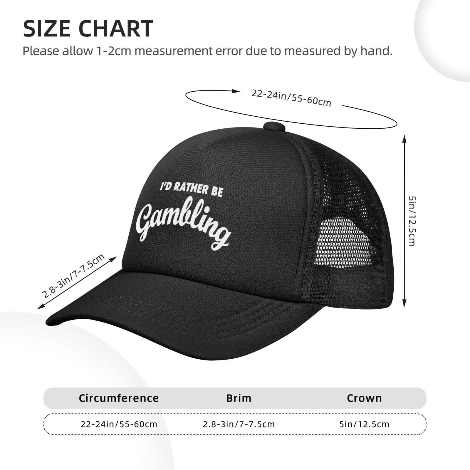 GEZHONU I Would Rather Be Gambling sun protection for outdoor adventures.