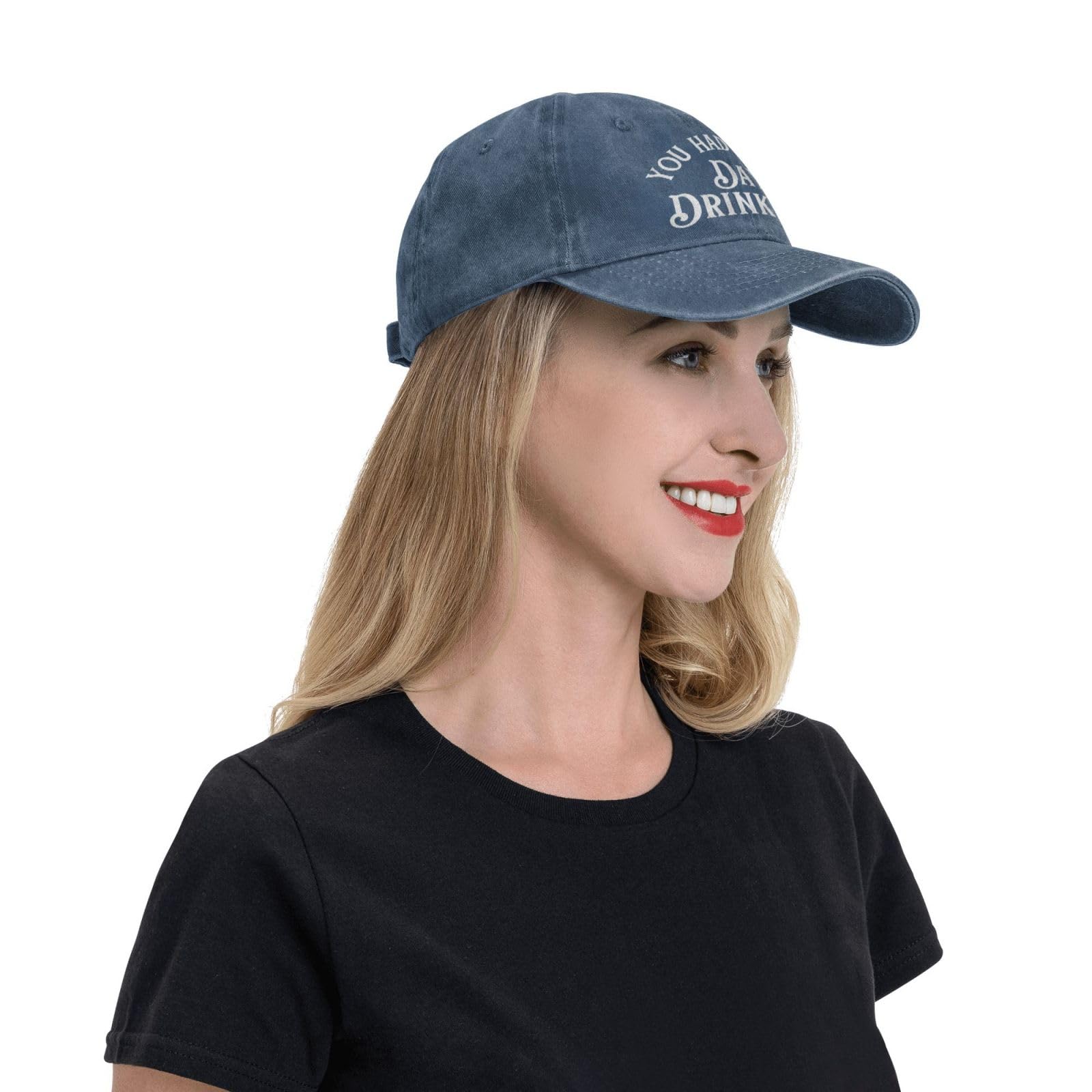 GEZHONU You Had Me at Day Drinking cap styled with casual outfits