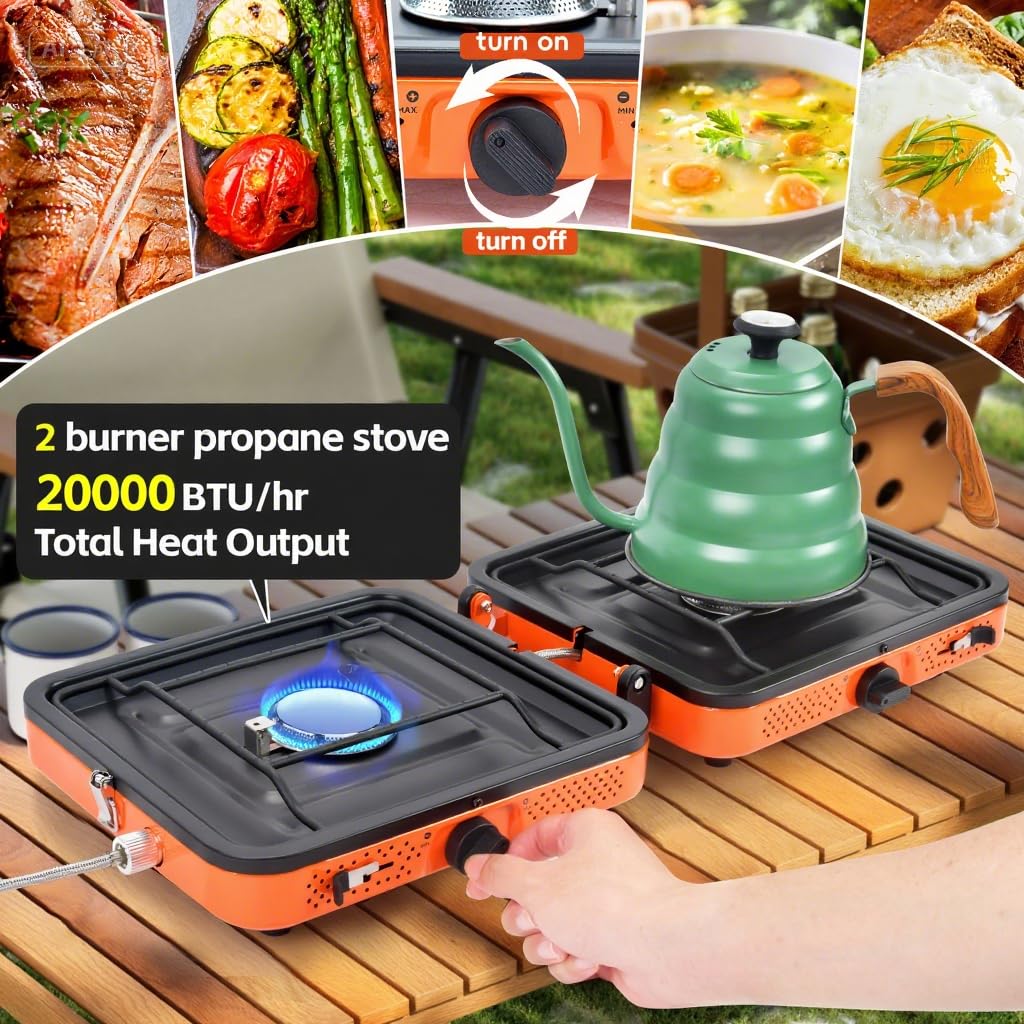 GGC 20,000 BTU stove delivering quick heat for simmering to boiling