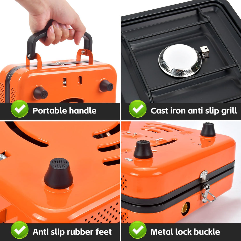GGC heavy-duty stainless steel construction resists corrosion in outdoor cooking