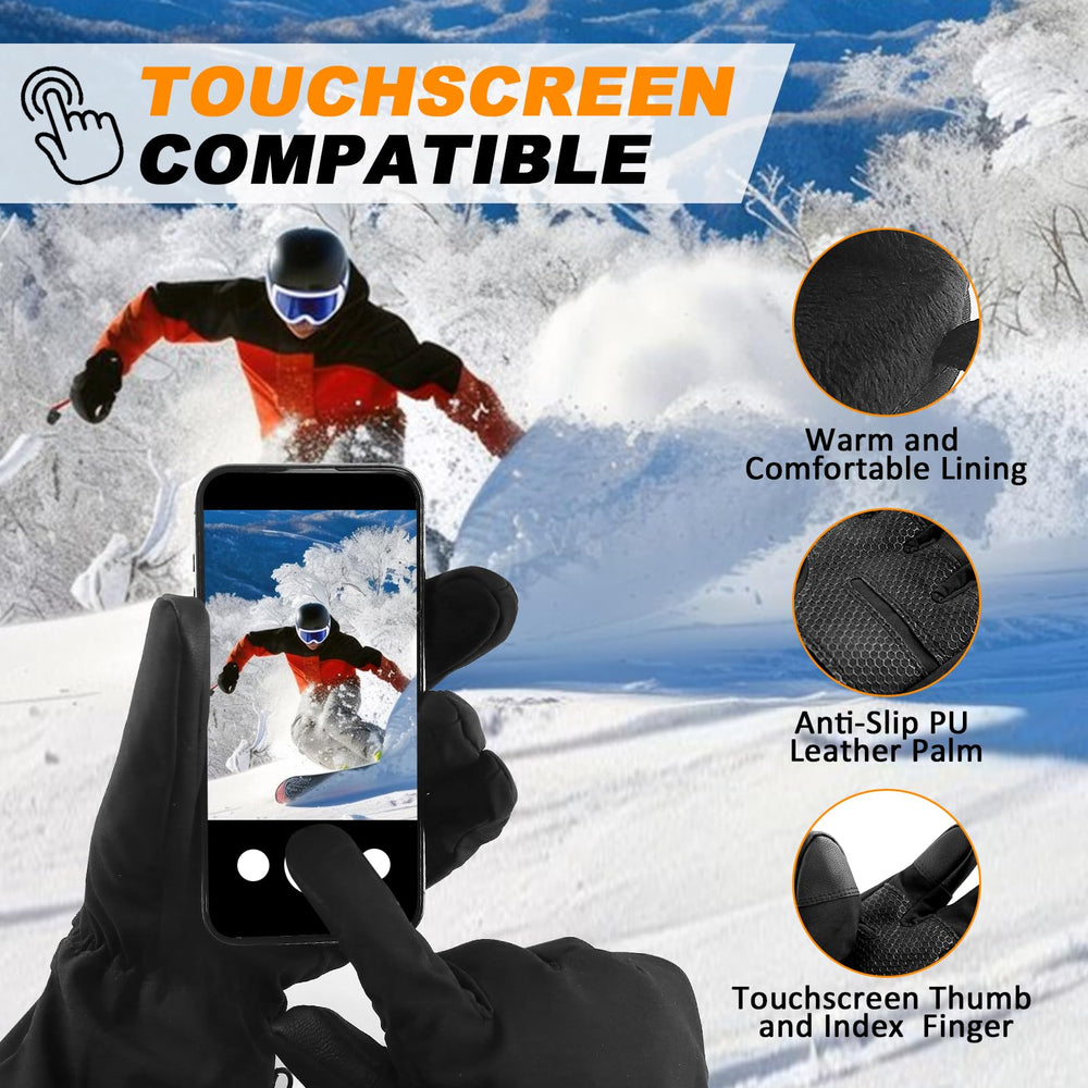 GGLTECK heated gloves featuring adjustable wrist straps to seal out cold.