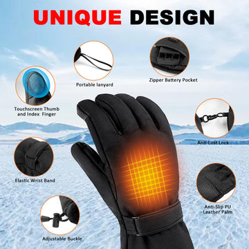 GGLTECK heated gloves ski-ready warmth for cold slopes and confident grip
