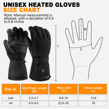 GGLTECK heated gloves wrist band close-up showing adjustable fit and wind protection.