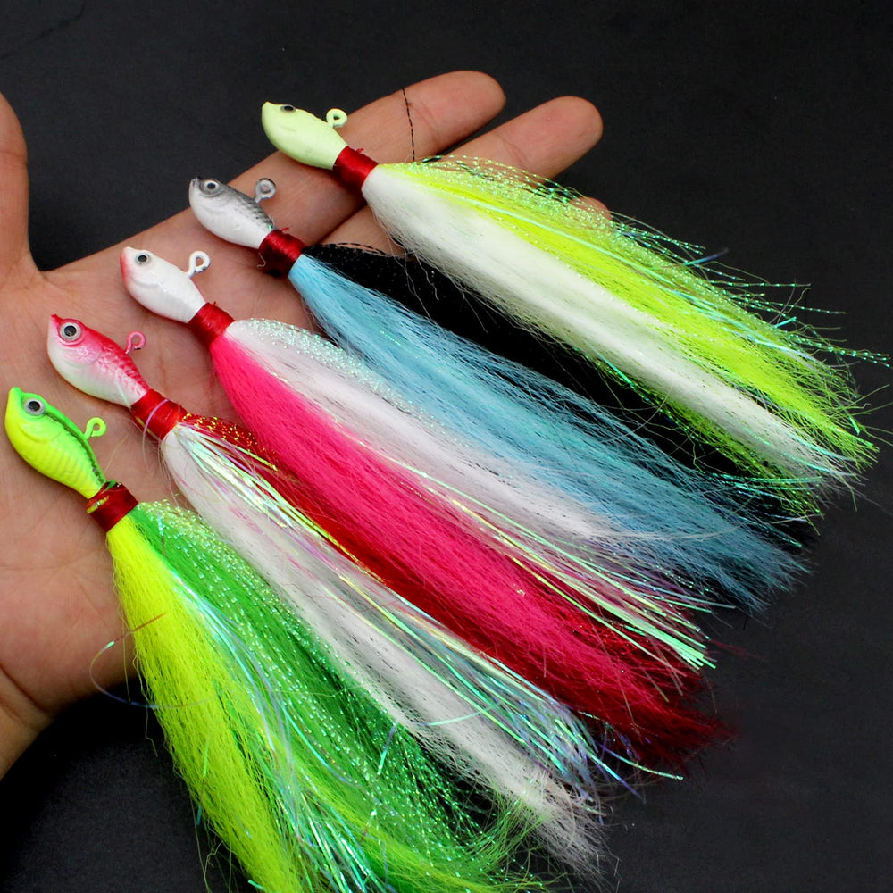 Five-piece Bucktail Jig set packaging