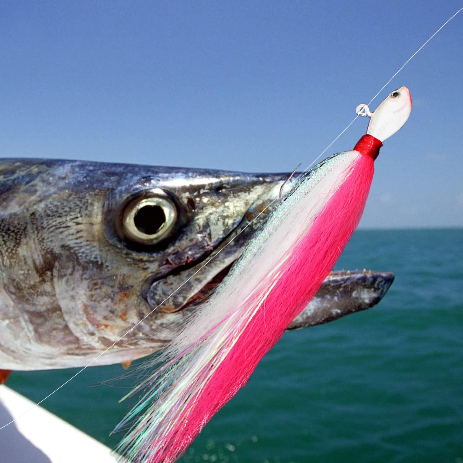 Bucktail Jigs available in 0.35oz and 0.49oz weights