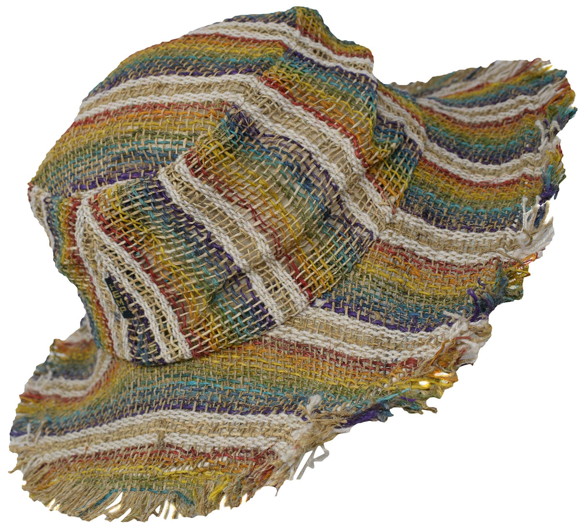 Gheri men's hemp straw hat with breathable fabric and sun protection.