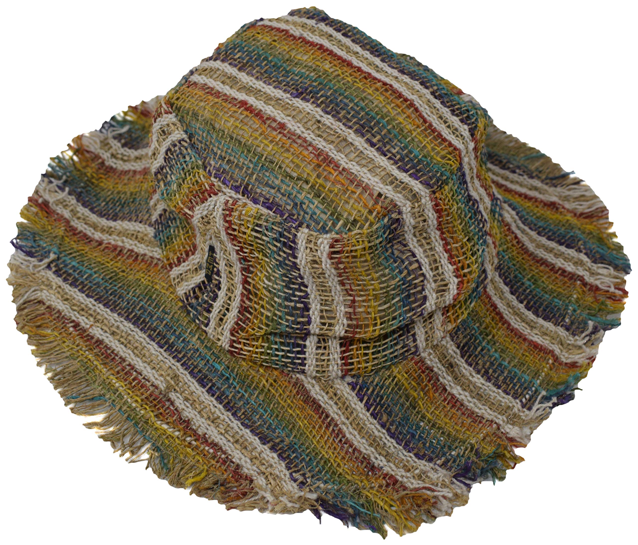 Gheri men's wide brim Panama hat provides shade and packs easily for travel.