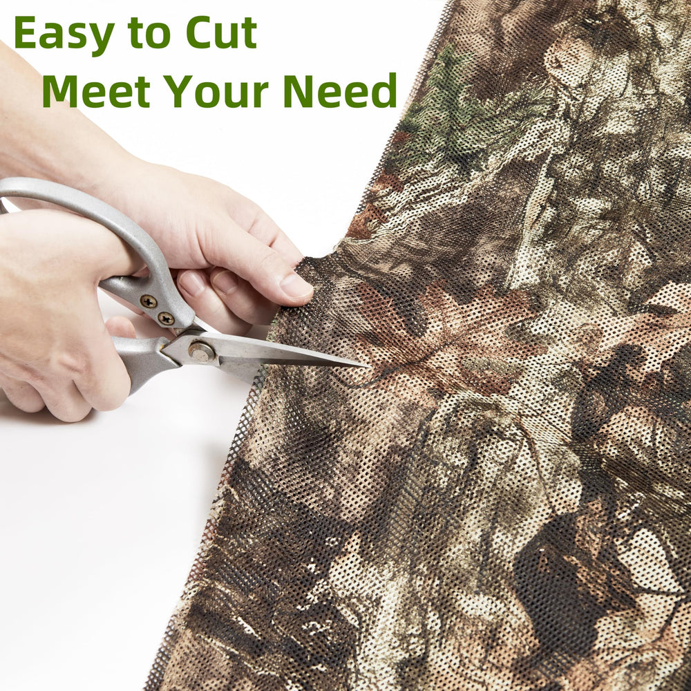 GHILEO camouflage burlap netting ground-cover setup supports versatile concealment for wildlife photography.