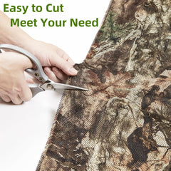 GHILEO camouflage burlap netting ground-cover setup supports versatile concealment for wildlife photography.