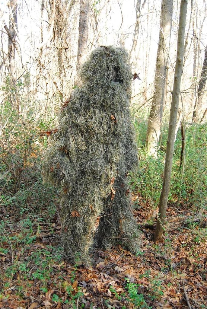 Ghillie Suit Shop lightweight woodland jacket for improved concealment and mobility.