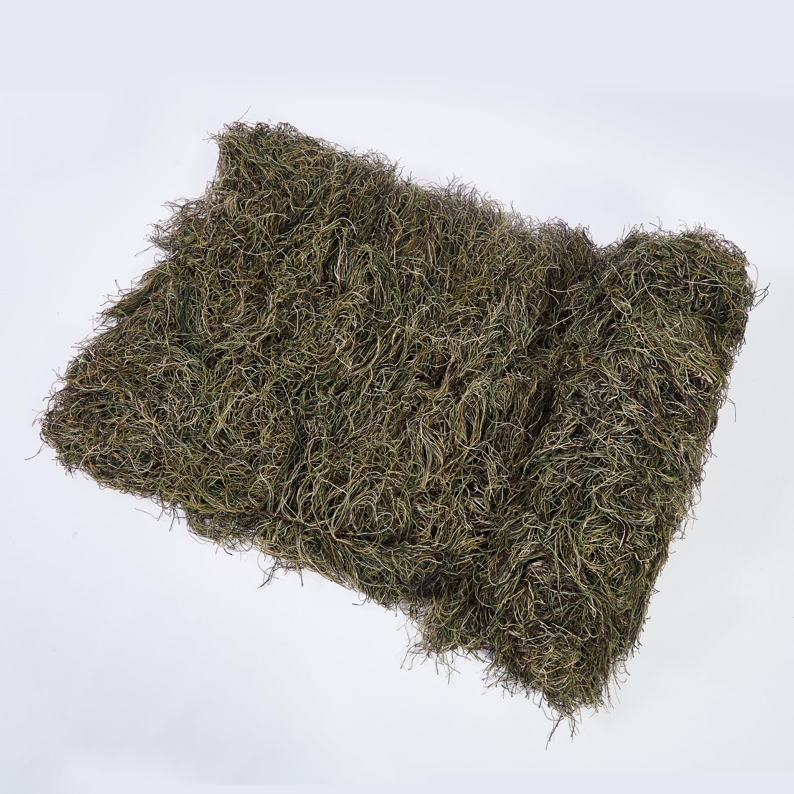 Ghillie Suits Blanket laid on ground blends with leaves and twigs.