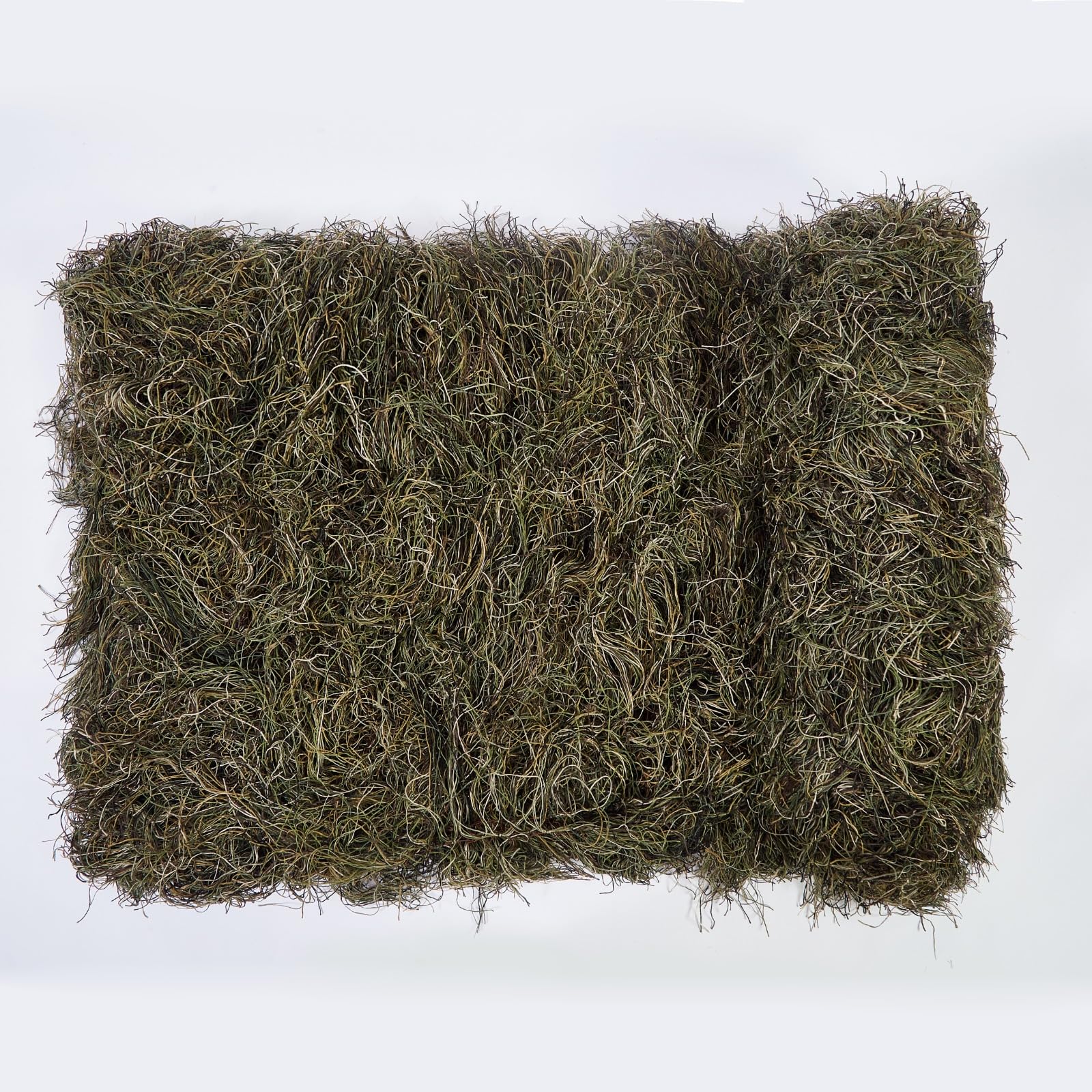 Ghillie Suits Blanket draped over a tree stand enhances concealment.