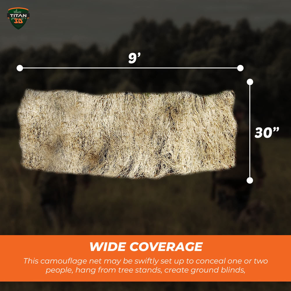 Ghillie Turkey Blind Cover ground blind coverage with vegetation blending