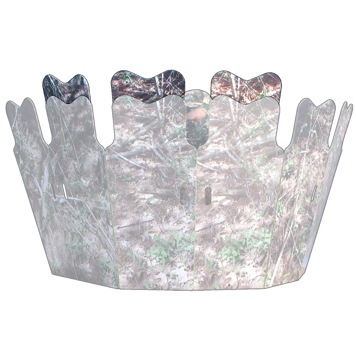 GhostBlind Phantom 6-panel height extenders attach to the top, boosting coverage for tall hunters