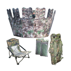 GhostBlind Phantom Extreme Bundle blind with mirrored panels camouflages in terrain