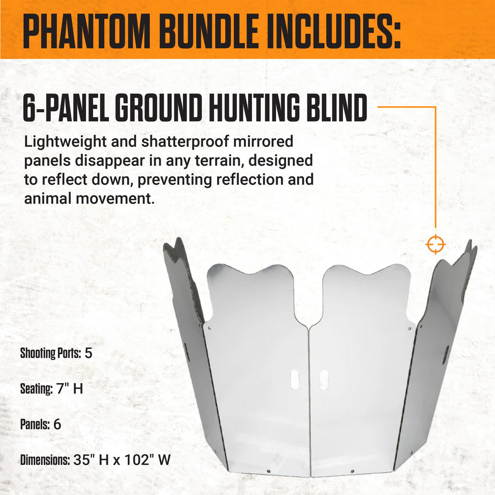 GhostBlind Phantom Extreme Bundle carry pack for portable setup