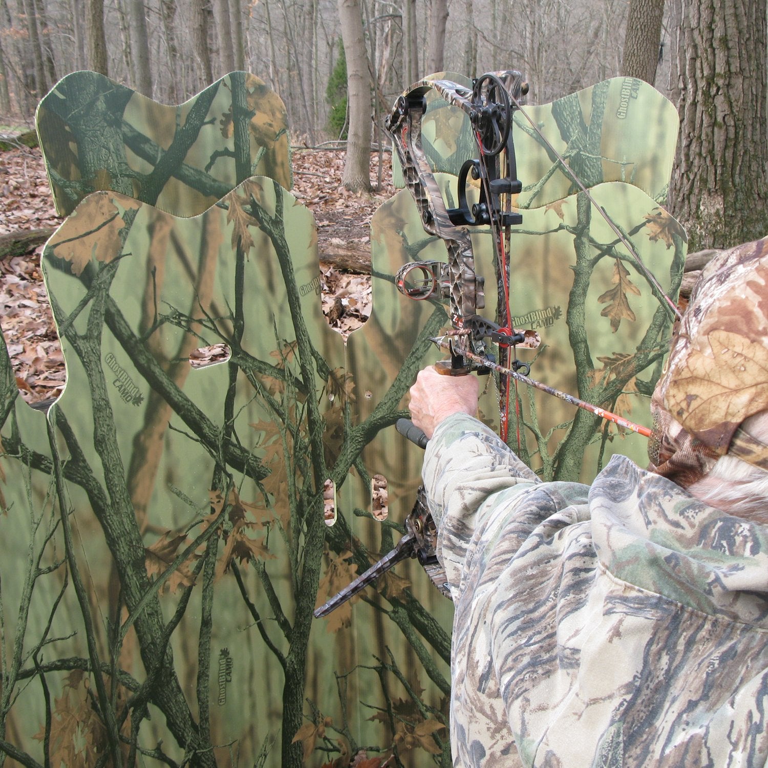 GhostBlind Predator components showcase waterproof and durable plastic construction.