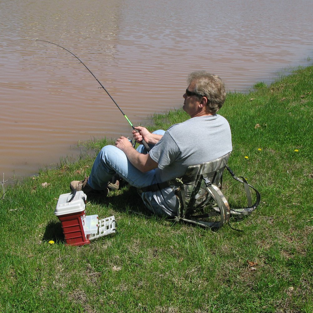 GhostBlind Runner Pack-N-Rest in-use hunting setup on the ground