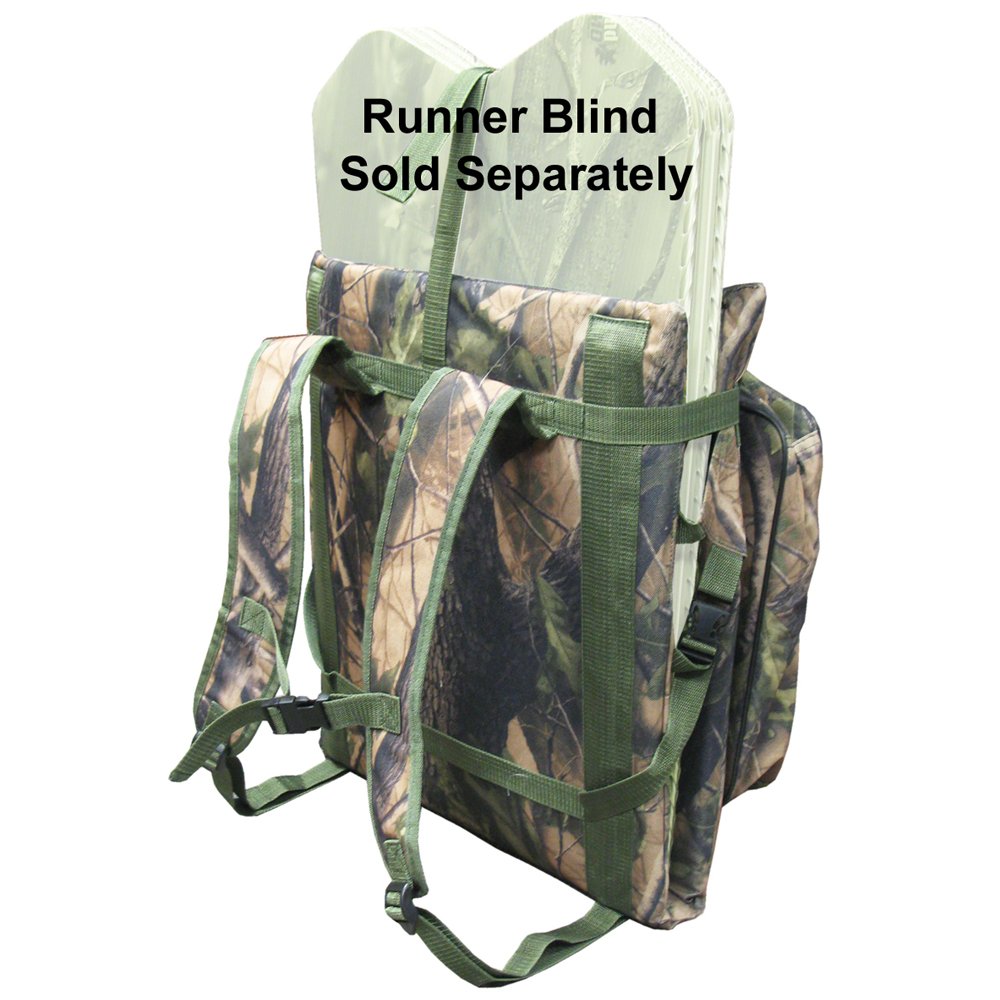 GhostBlind Runner Pack-N-Rest seat-backpack shown for easy gear transport