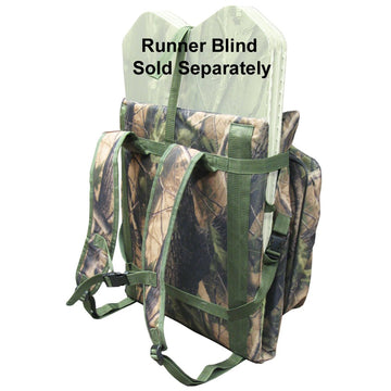 GhostBlind Runner Pack-N-Rest seat-backpack shown for easy gear transport